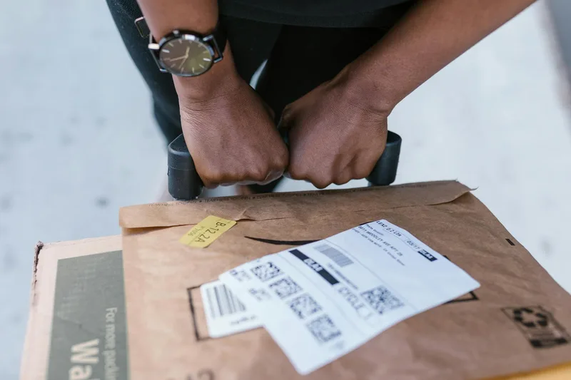 Halaman cetak label pengiriman di Seller Centre Shopee Indonesia dengan opsi QR code untuk drop point